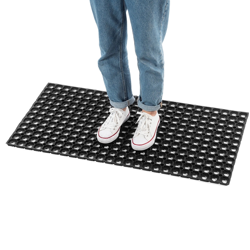 Zerbino d'ingresso KADAX, tappetino universale per scarpe, 100x50 cm, gomma