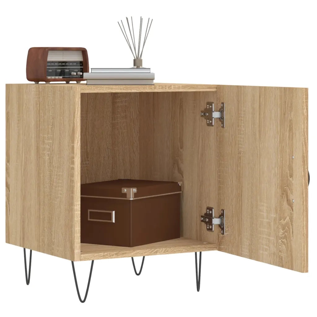 Comodino Rovere Sonoma 40x40x50 cm in Legno Multistratocod mxl 128745