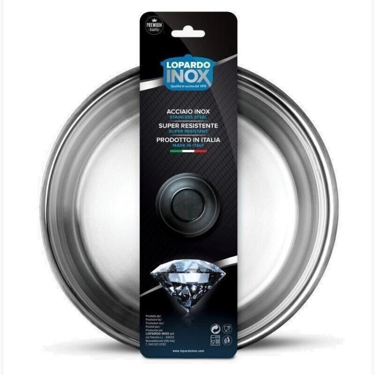Coperchio per Pentole e Padelle in Acciaio Inox 26 cm Lopardo