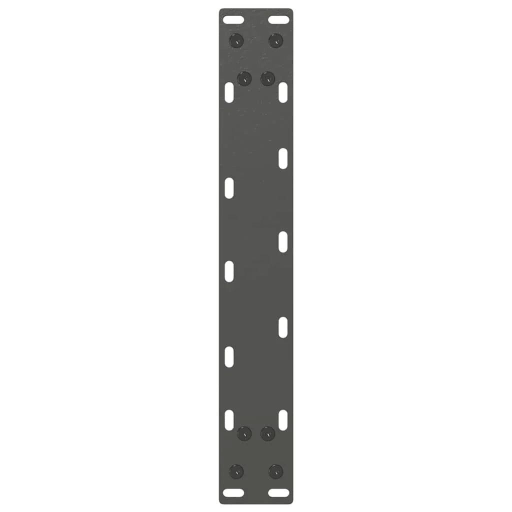 Set di 2 gambe per tavolino a forma di U 40 x 30-31 cm con piedini regolabili design moderno in acciaio antracite 02_0057374