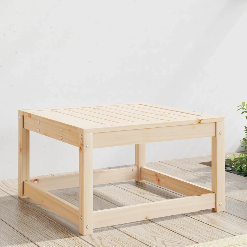 Poggiapiedi da Giardino in Legno Massello di Pino CFW7525372