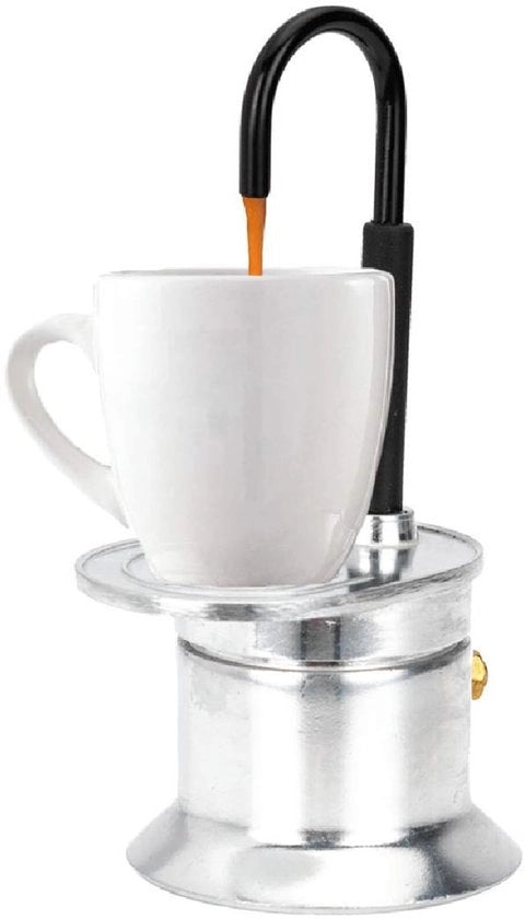Mini Moka per Cucina a Fuoco - 1 Tazza Espresso - Portatile