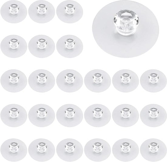 Pannelli di chiusura per armadi vetrati 24 pezzi - Cristalli diamantati autofissanti - Acrilico - Senza foratura - Per tende da finestra e armadi cucina