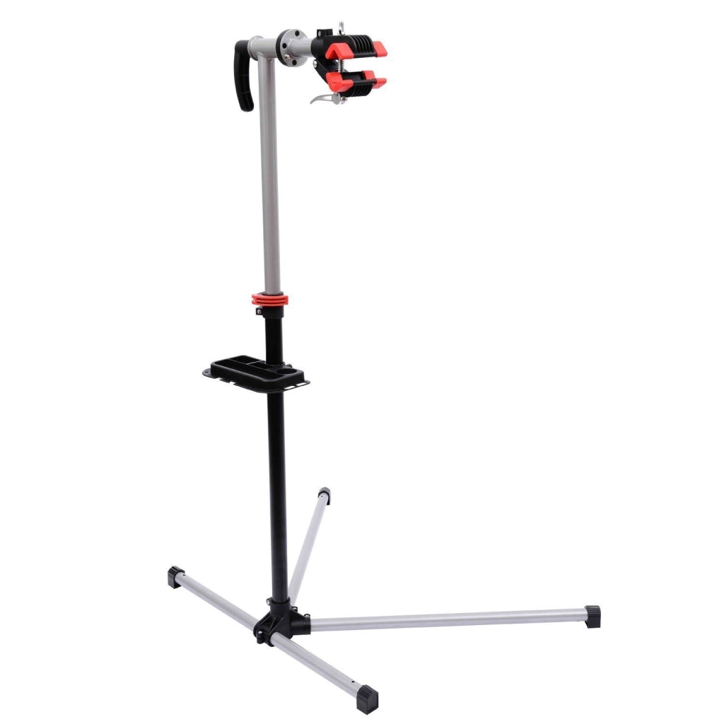 Cavalletto per Bicicletta Aggiustabile Girevole ¨C zephmum ¨C Nero 100x66x180 cm
