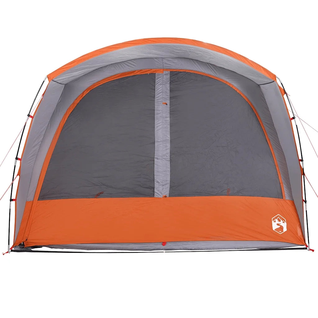 Tenda da Campeggio 4 Persone Grigio e Arancione Impermeabile 4009499