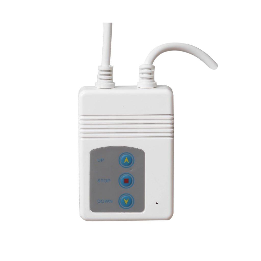Schermo per proiettore elettrico 266 x 149 cm 16:9 con telecomando per home cinema e presentazioni, in metallo, bianco