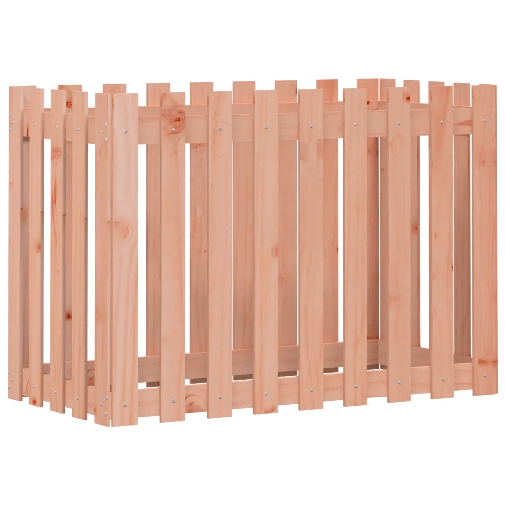 Fioriera | Cassetta per fiori | Vaso Rialzata Giardino Recinzione 100x50x70cm Legno Douglas