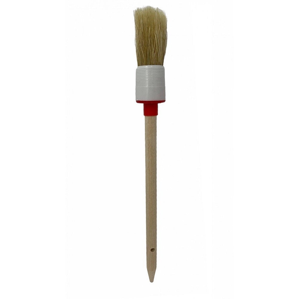 Trade Shop - Set 3 Pennelli A Testa Tonda Setole Naturali Per Pittura Varie Dimensioni 90299 -
