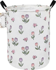 Opbergmanden per Cadeau, Linnen, Opvouwabili, Grande Capienza per Kinderkamer, Huis, Ufficio, Slaapkamer, Abbigliamento (Ronde Tulpen)