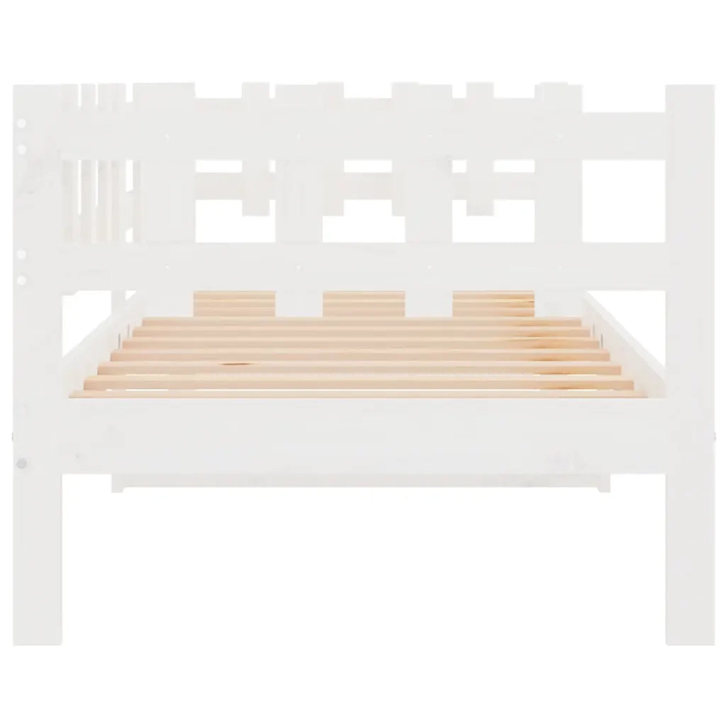 Dormeuse Bianca 80x200 cm in Legno Massello di Pino cod mxl 32218