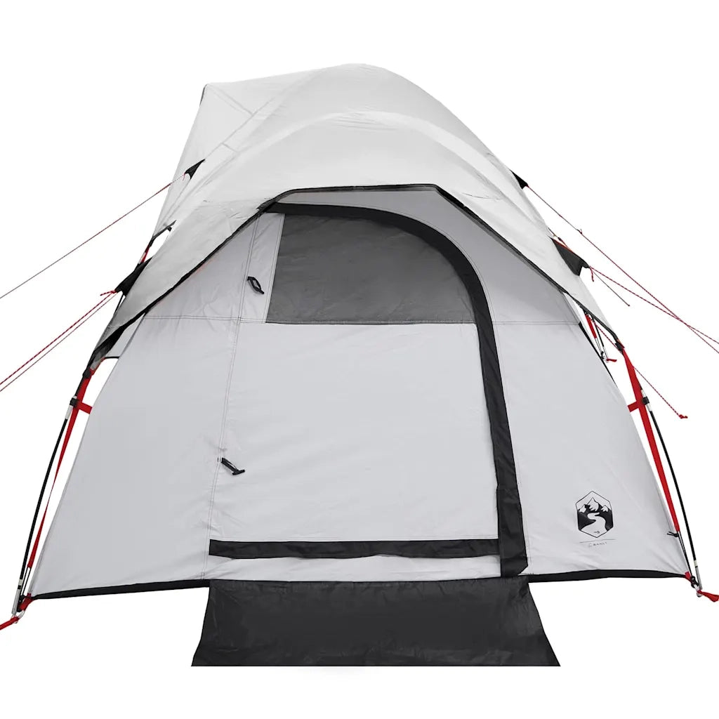 Tenda Campeggio 5 Persone-Tenda per Escursionismo Bianca Tessuto Oscurante Impermeabile