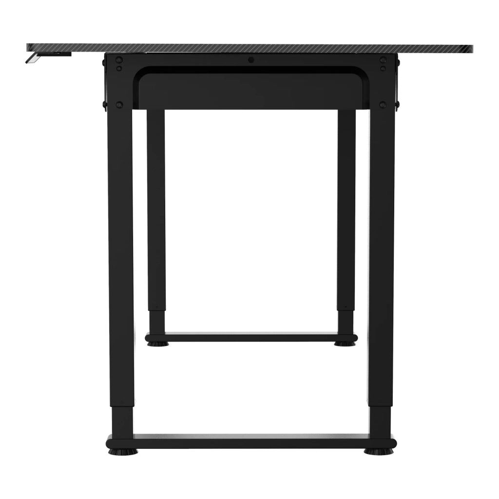 Scrivania/postazione di lavoro regolabile elettricamente in altezza 180 x 80 cm nero 03_0009078