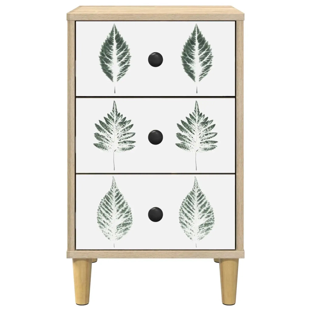 Armadio da Notte HANAU 2 pz Rovere Sonoma 36 x 33 x 60 cm 8007302