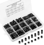Kit di supporto di isolamento per spaziatura di lavatrice con 320 pezzi di isolamento in ABS e nylon a forma rotonda.