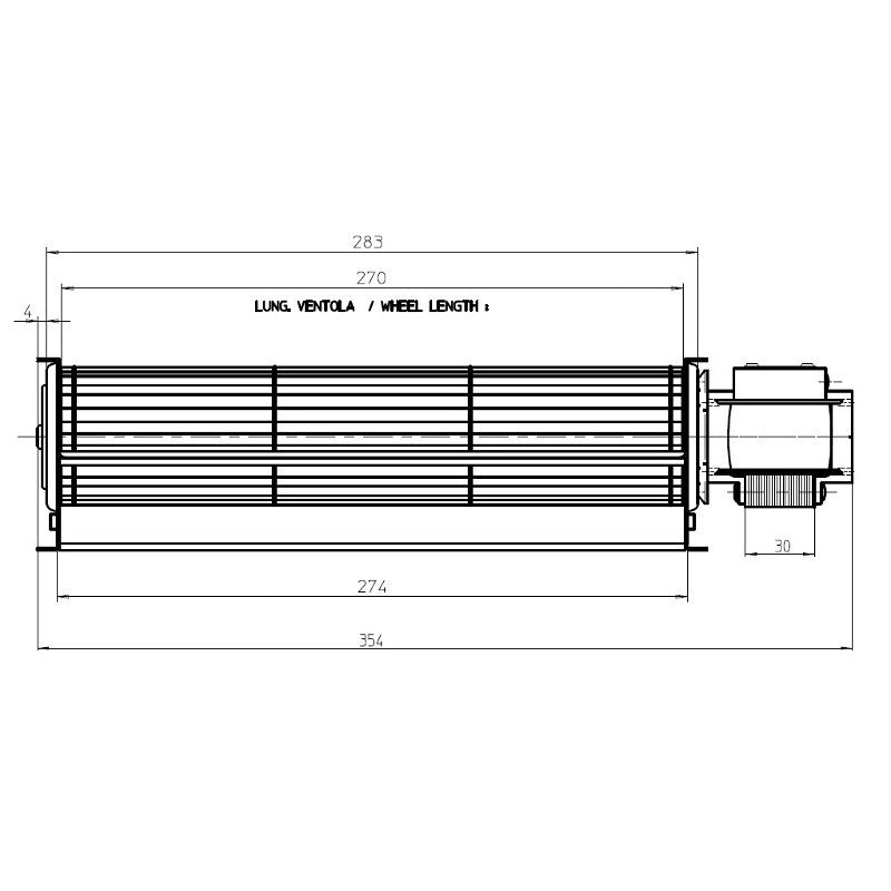 TANGENZIALE 270x40mm DX FERGAS 4M5106 A.TEMP 113514