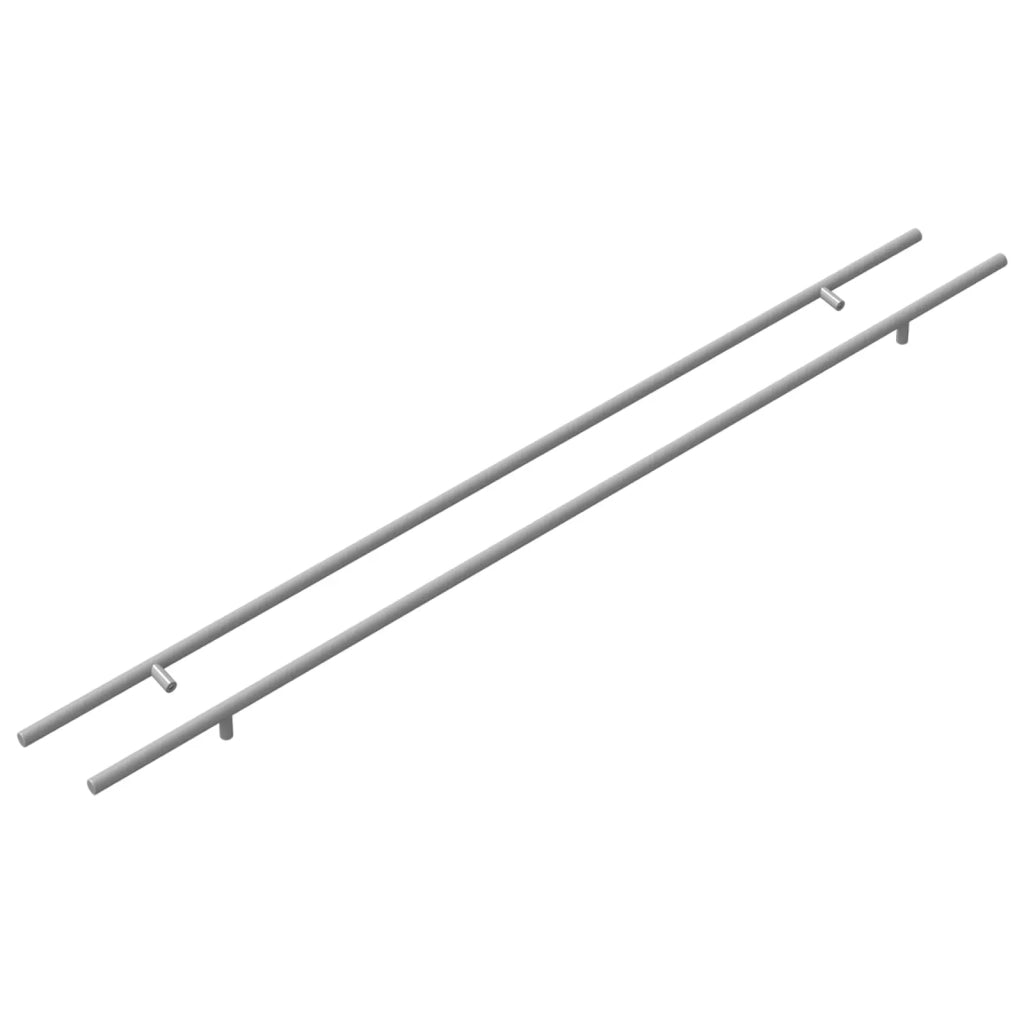 Maniglia per Armadio 2 pcs Argento 900 mm Acciaio inossidabile