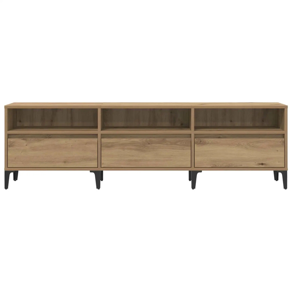 Mobile TV con cassetto Rovere artigianale 150 x 30 x 45 cm 879484