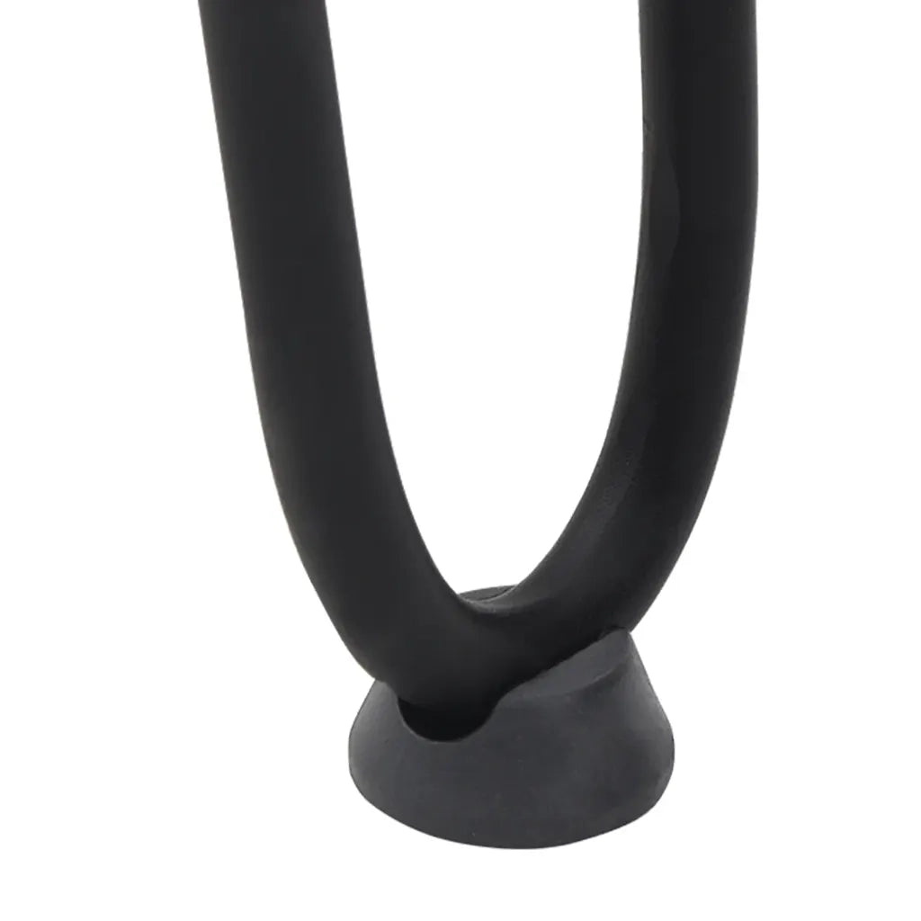 Gambe a forcina per tavolino 4 pz nere 30 cm in acciaio massiccio 4012416