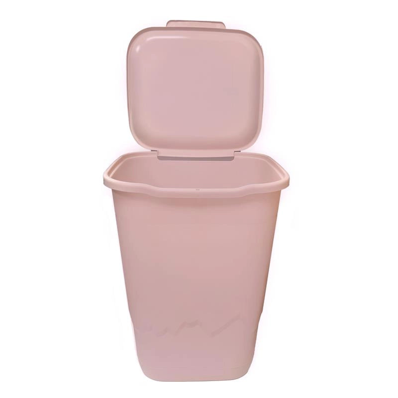 PORTABIANCHERIA MONTE BIANCO MULTIUSO CON RILIEVO E FANTASIA IN COLORAZIONE ROSA 50LT 40X36X54 CM