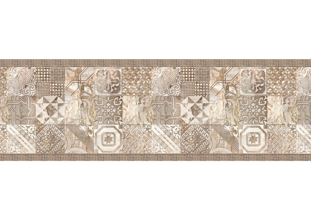 Tappeto Passatoia Cucina Antiscivolo Sottolavello Digitale Dis. Atelier Beige - 50x400 - Beige