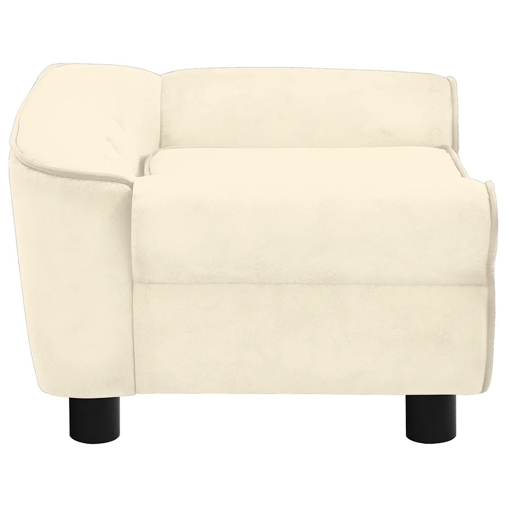 Divano per Cani Crema 72x45x30 cm in Peluche CFW4666256