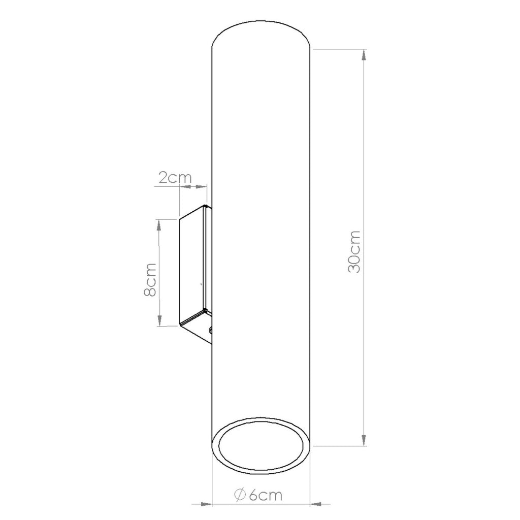 Applique scandinava legno/bianco up&down 2xGU10 Casano