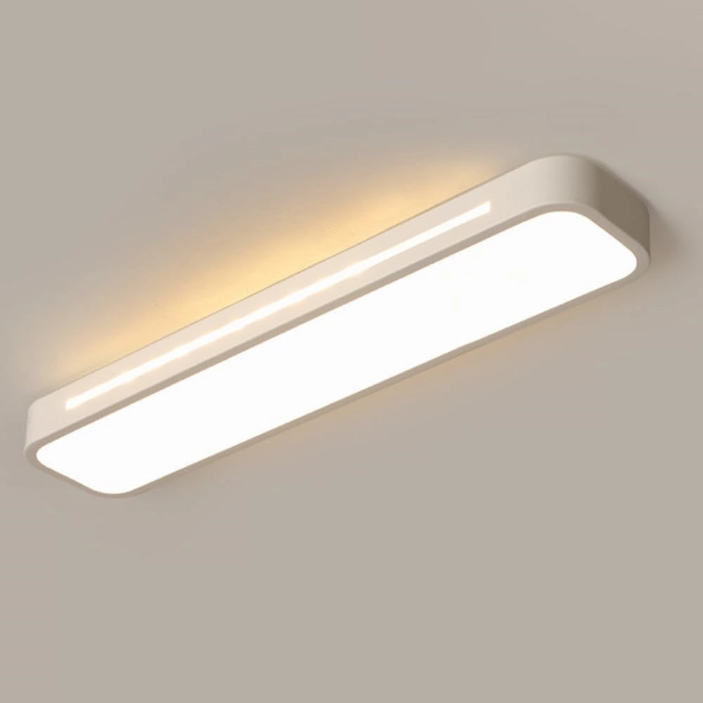 Trade Shop - Plafoniera Led 16w Moderno Bianco Soffitto Rettangolare Striscia Luce 4000k 50170 -