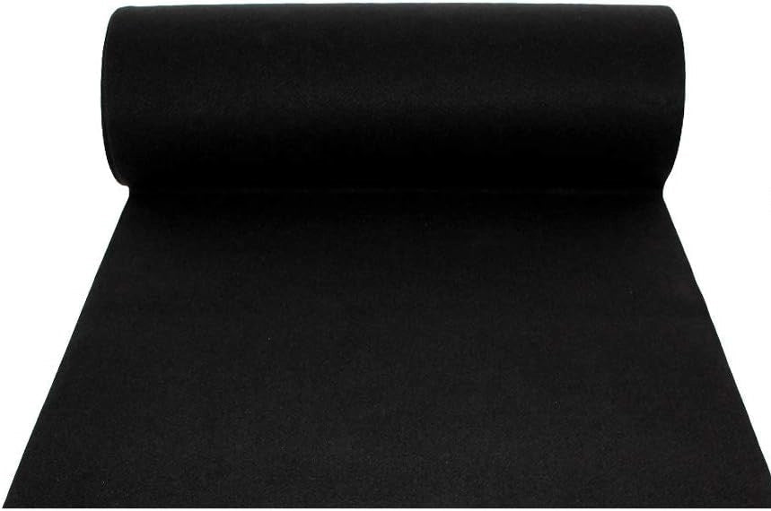 Tappeto Passatoia da Esterno/Interno 1x30m in Polipropilene Rubino Nero