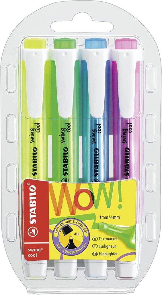 STABILO BOSS EVIDENZIATORE  4 PEZZI NEON