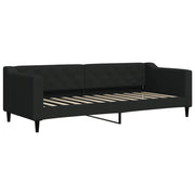 Letto singolo | Letto per adulti | Letto da Giorno Nero 80x200 cm in Tessuto