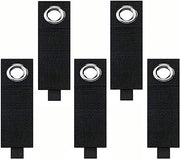 Set di chiusura per cavi elettrici, Pacchetto da 5, Nero - Chiusura cavo - Flessibile e resistente - Adatto per Casa e Ufficio.