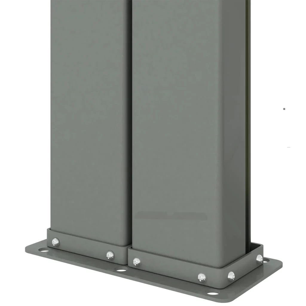 Tenda da sole laterale retrattile/schermo privacy per patio giardino terrazza balcone 180 x 1000 cm nero 02_0007441