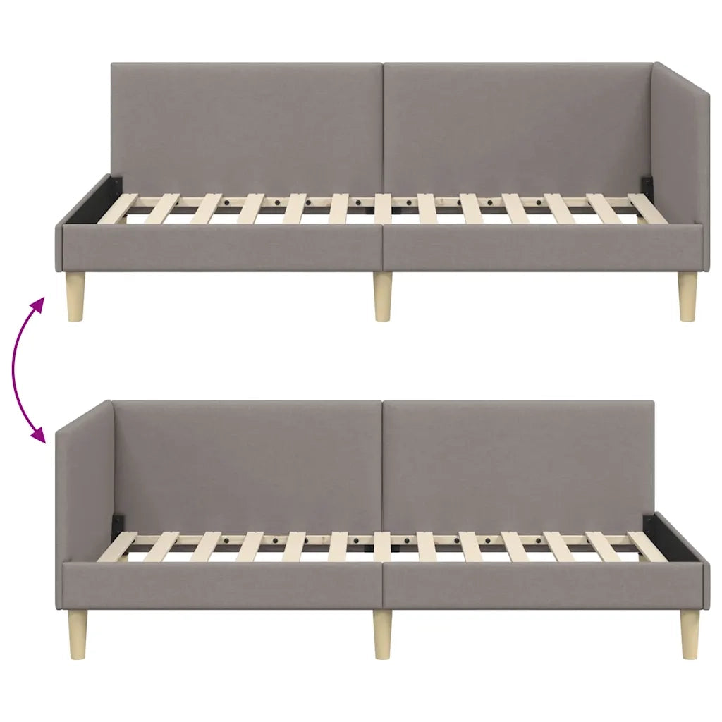 vidaXL Cornice del letto ad angolo Altro Talpa 100 x 200 cm