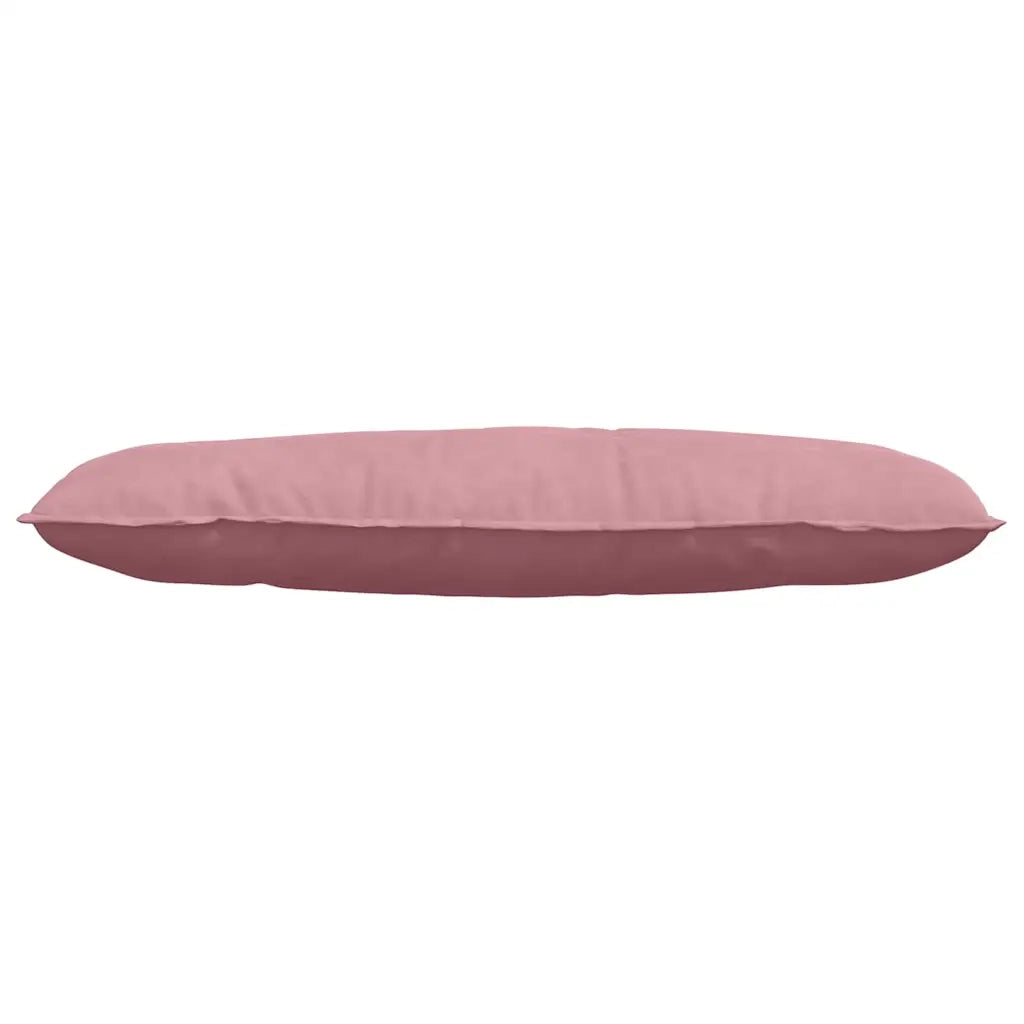 Cuscino per Schiena Rosa 120 x 50 cm Tessuto in Cords