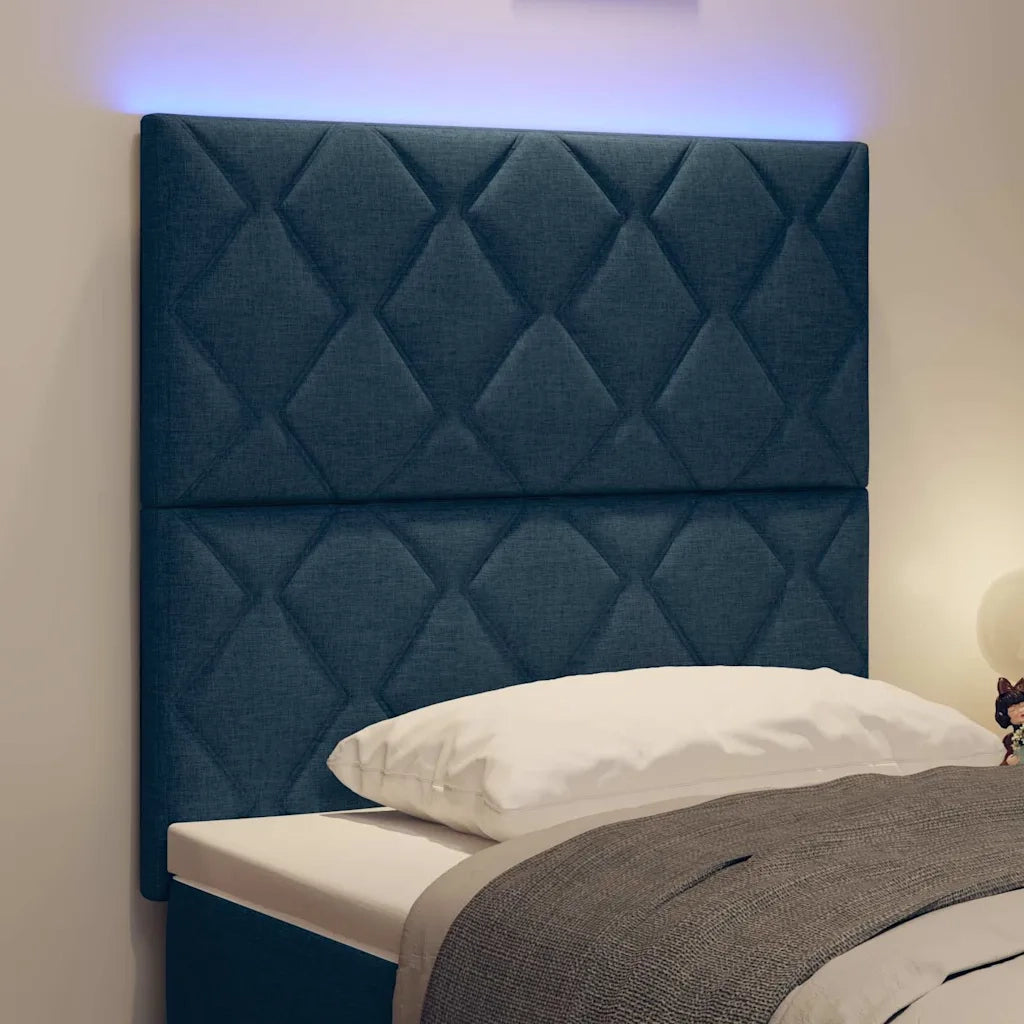 Testiera LED Blu 90 cm Tessuto 3338494
