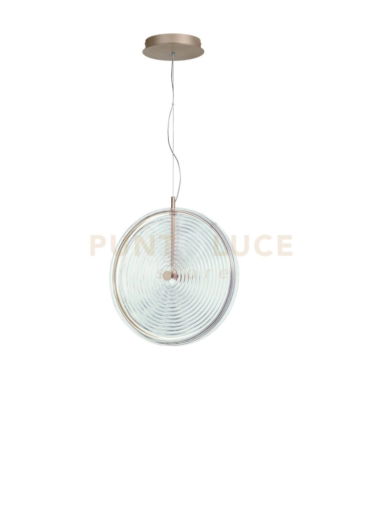 SOSPENSIONE JOKEY GRANDE TRASPARENTE 1 LUCE LED 3000K 1087LM 17W D.45CM