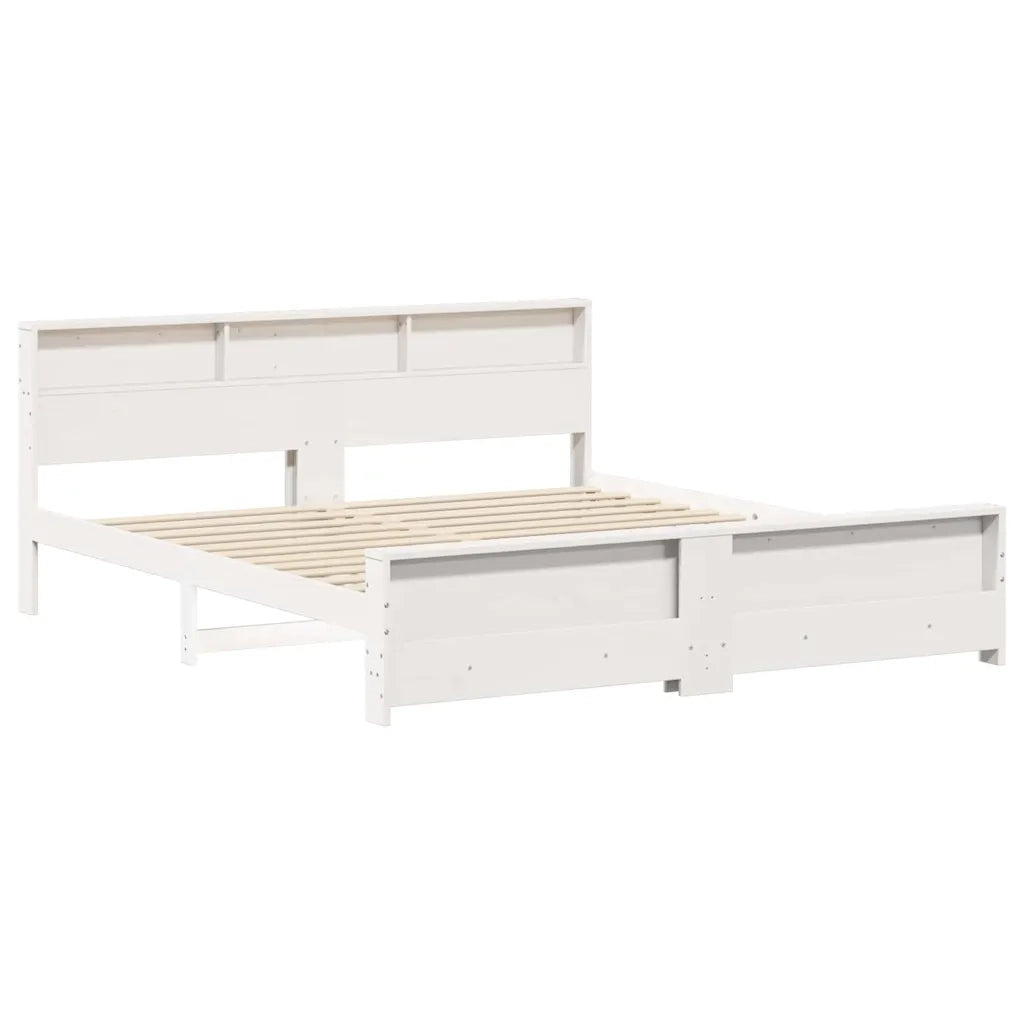 Struttura del letto Bianco 200 x 200 cm Legno multistrato 3394214