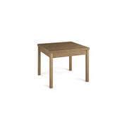 Tavolo da pranzo Noce Naturale apribile a libro in legno nobilitato cm 90x90-180