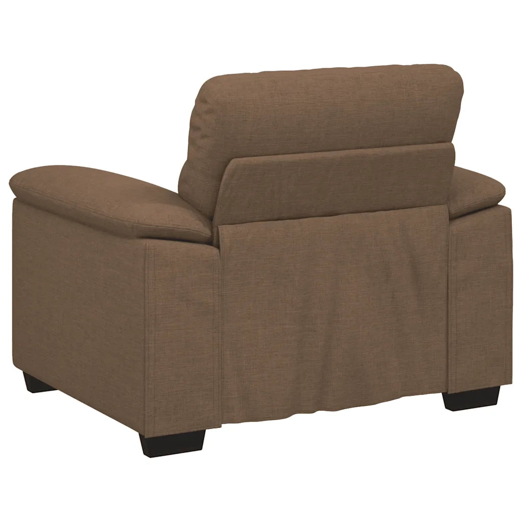 Poltrona Marrone 100x81x84 cm in Tessuto 4105291