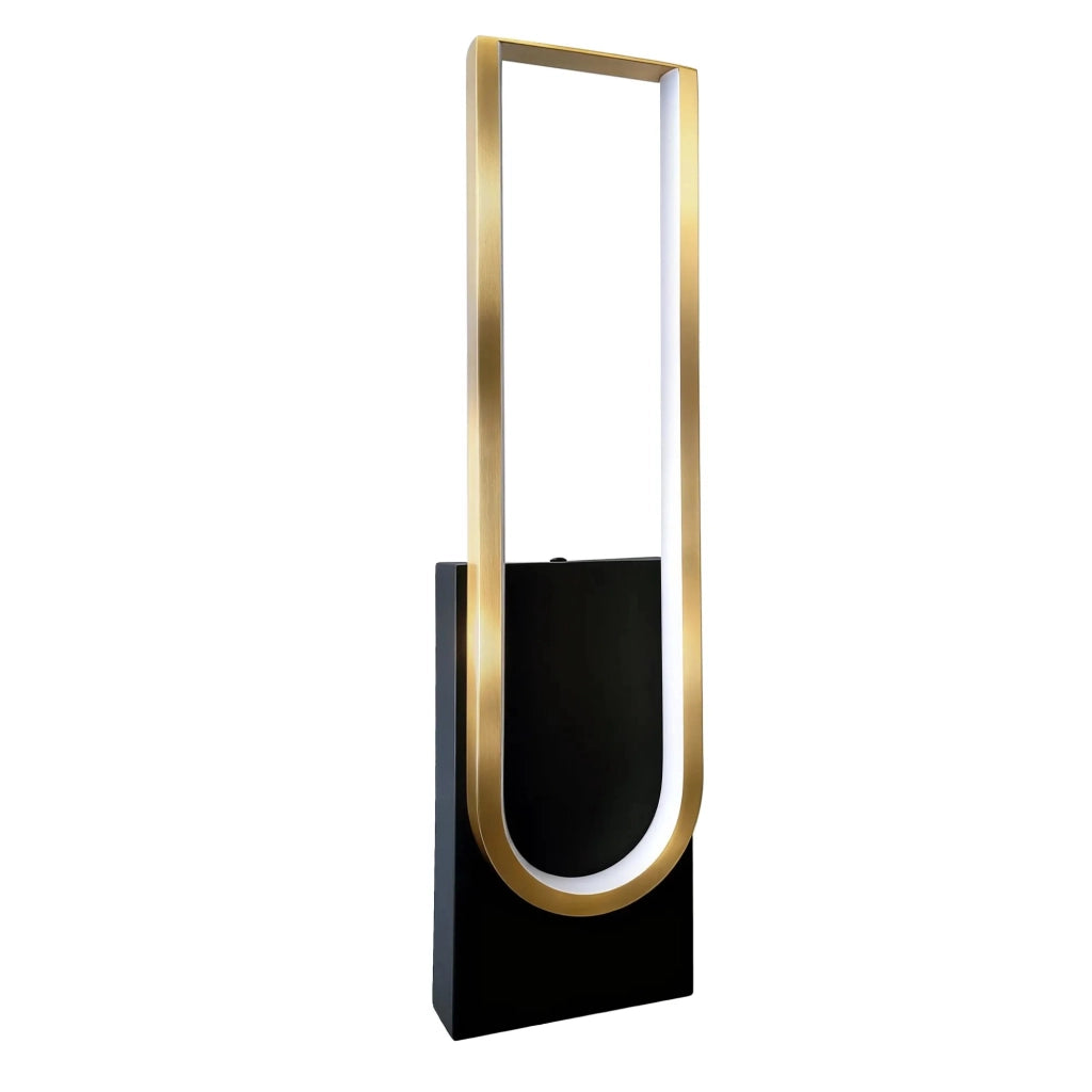 Lampada Da Parete Led App1782-w Brush Gold/black