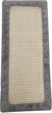Pannello per gatti con bordo, flessibile, ca. 50 x 22 cm, sisal, beige/grigio