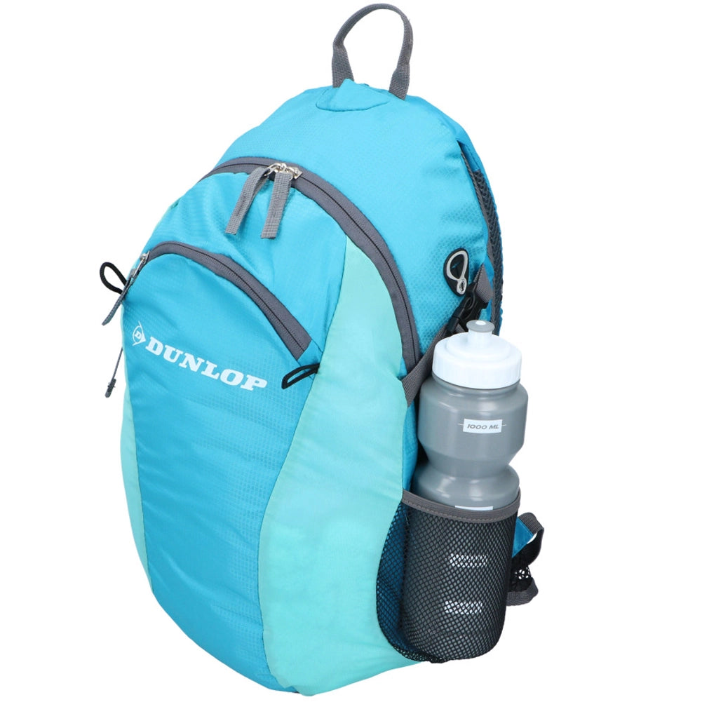 Zaino da Scuola Viaggio Impermeabile con Copertura Porta Borraccia Capacità 24Lt
