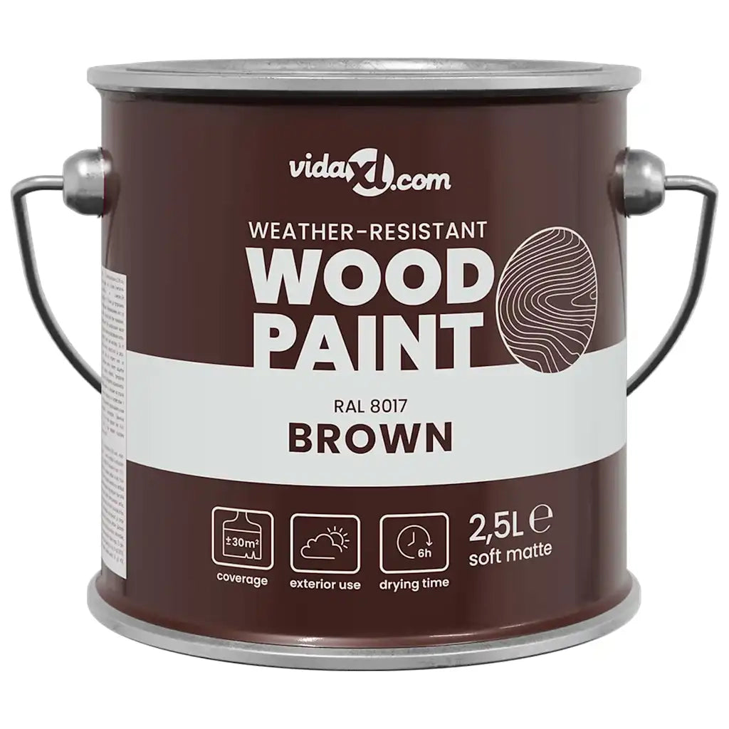 Vernice per legno Marrone 2,5 L Stampa da parete CFW3448238