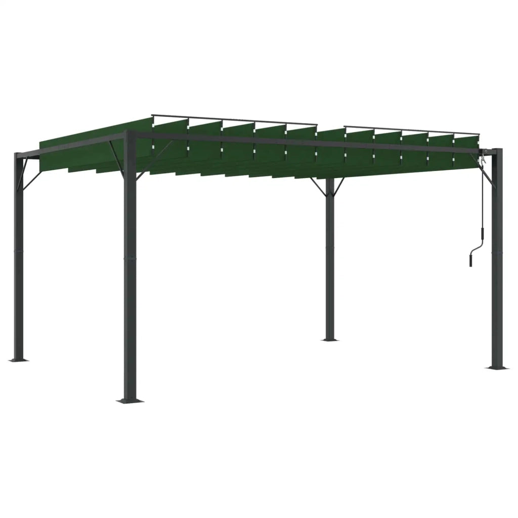 Gazebo con tetto ventilato 3 x 4 x 2,14 m Verde