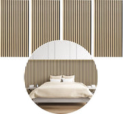 Set di 2 pannelli acustici - legno - velluto nero - 60 x 120 x 2,1 cm