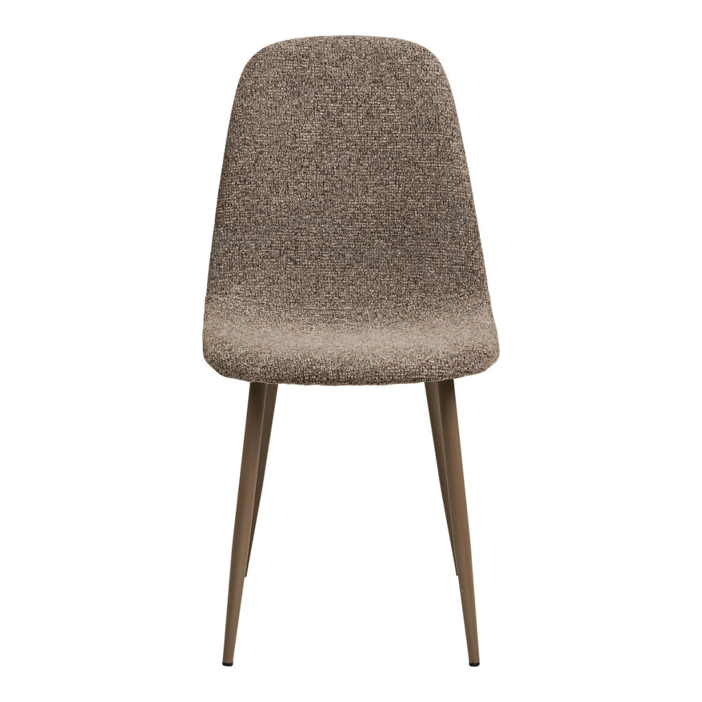 Set di 2 Sedie Stockholm, Marrone, Tessuto, 54x44x88 cm