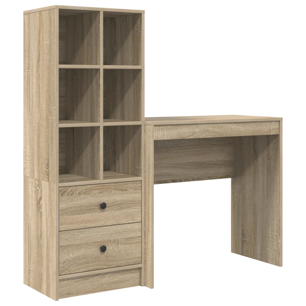 Scrivania con archiviazione rovere di Sonoma legno ingegnerizzato