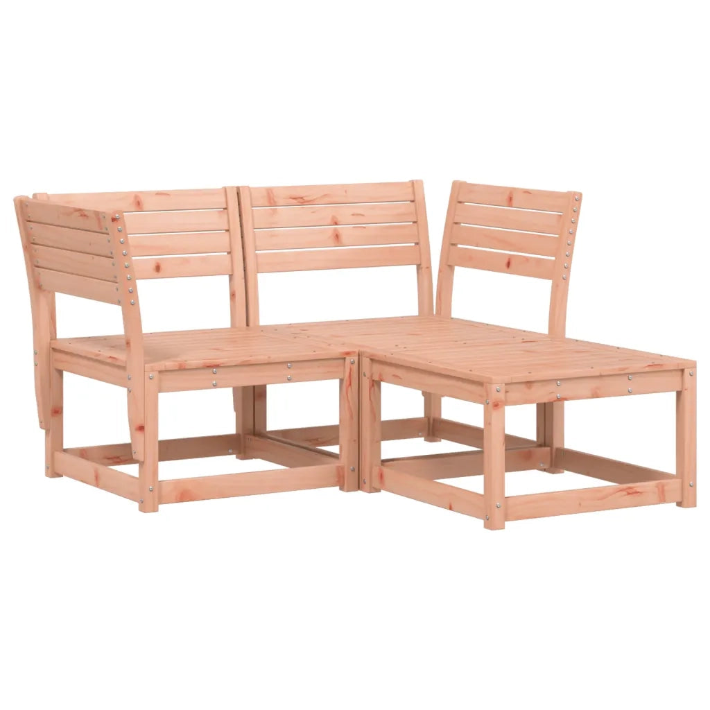 Set Divani da Giardino 3 pz | Set Salotto da Giardino in Legno Massello di Douglas