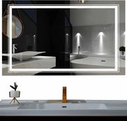 Specchio Bagno con Illuminazione - Touchscreen - 3 Stand LED - Regolabile - Rettilineo o Orizzontale - Anti-condensazione