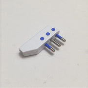 Spina volante mobile ad angolo bianca 2p+t 16a 250v